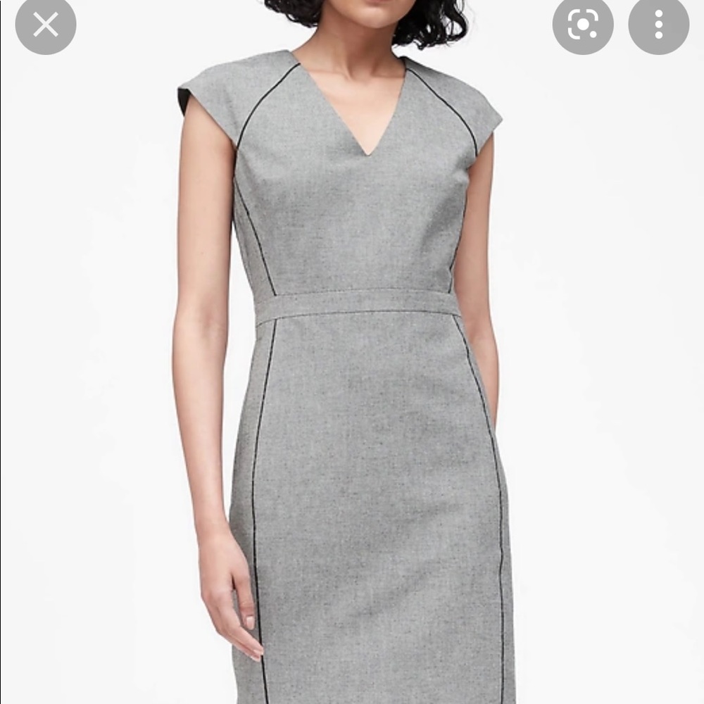 NET banana republic business dress knee length